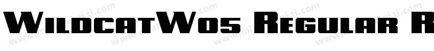 WildcatW05 Regular Regular字体转换